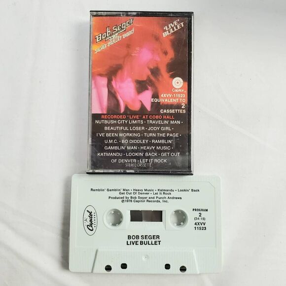 Bob Seger & The Silver Bullet Band – Live Bullet Cassette Album 1976 Capitol Rec - Picture 1 of 4